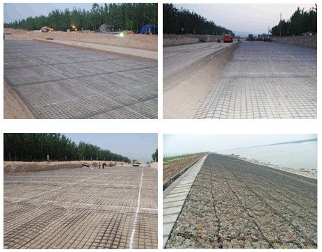 интенсивность 150Mpa PP черная одноосная Geogrid высокая с сеткой решетки